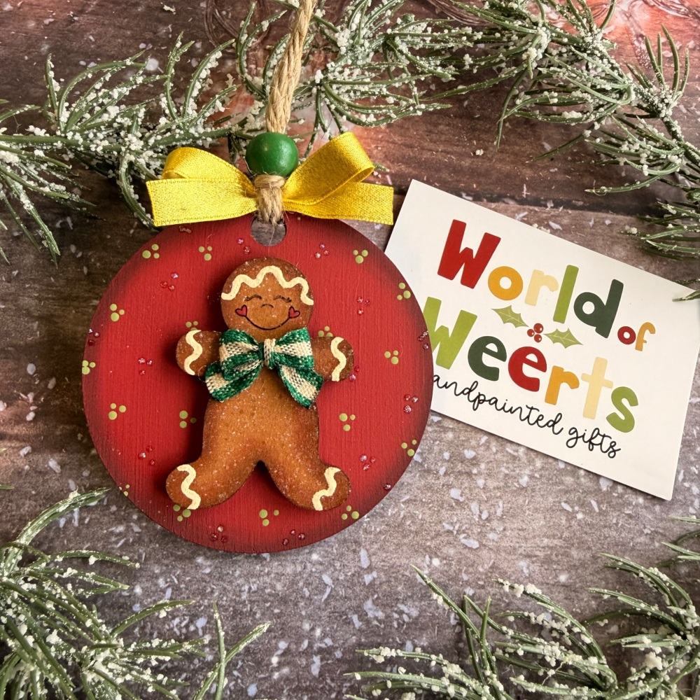 Gingerbread man hanger.