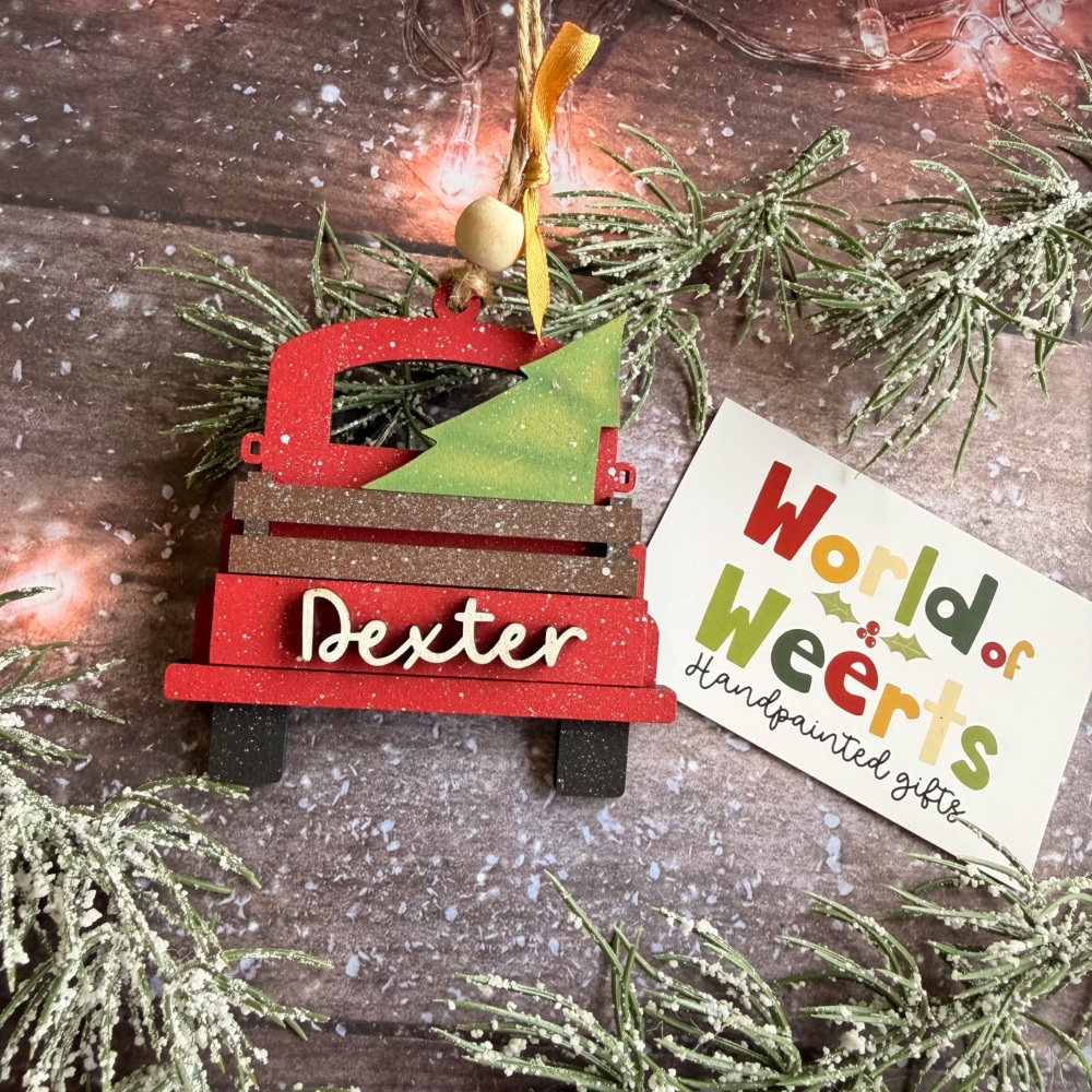 customisable simple Christmas truck.