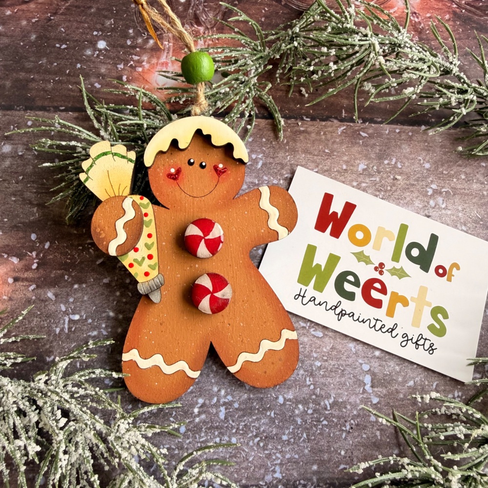 Gingerbread man hanger.