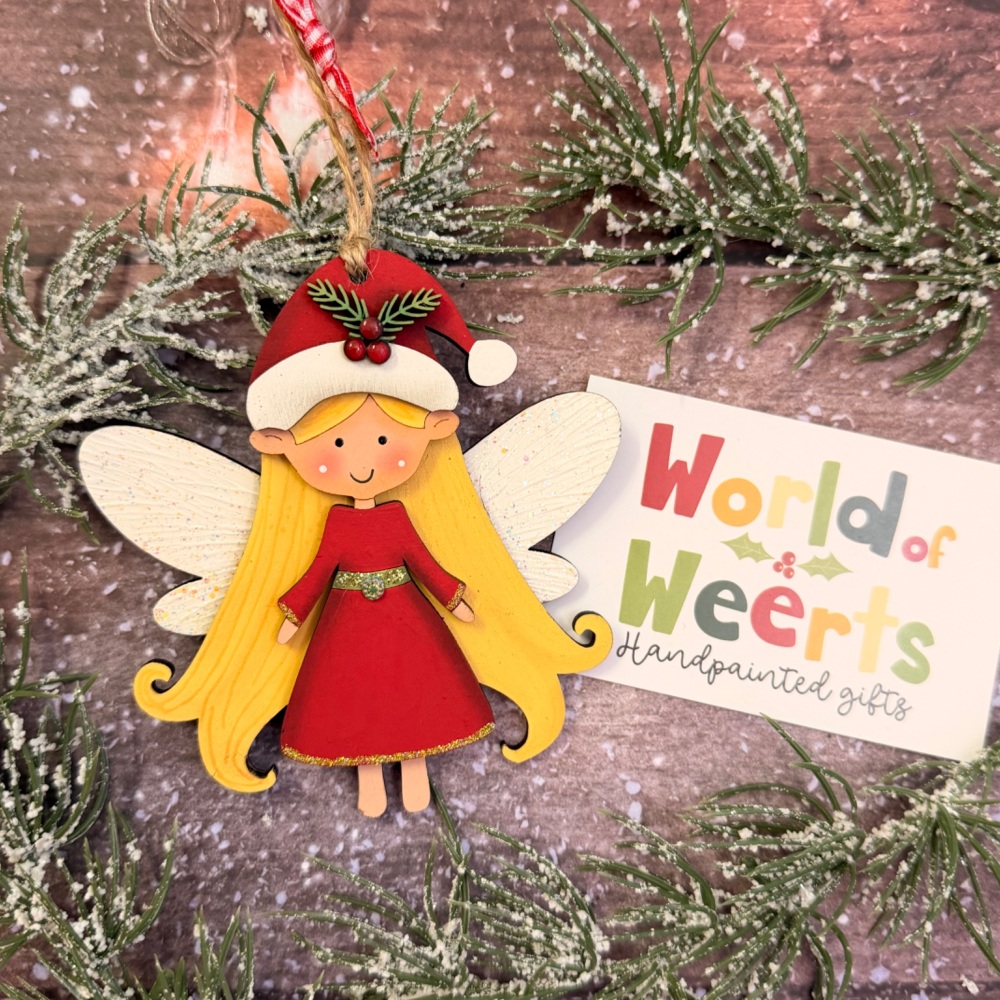 Blonde Christmas fairy