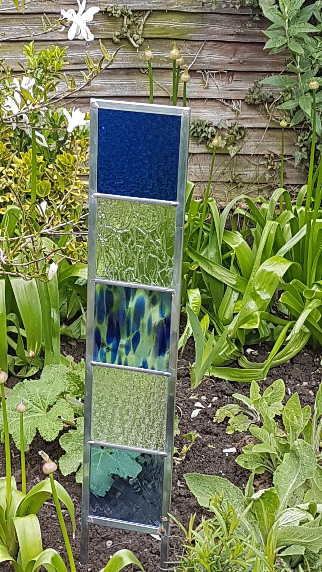 Stained Glass Garden Panel