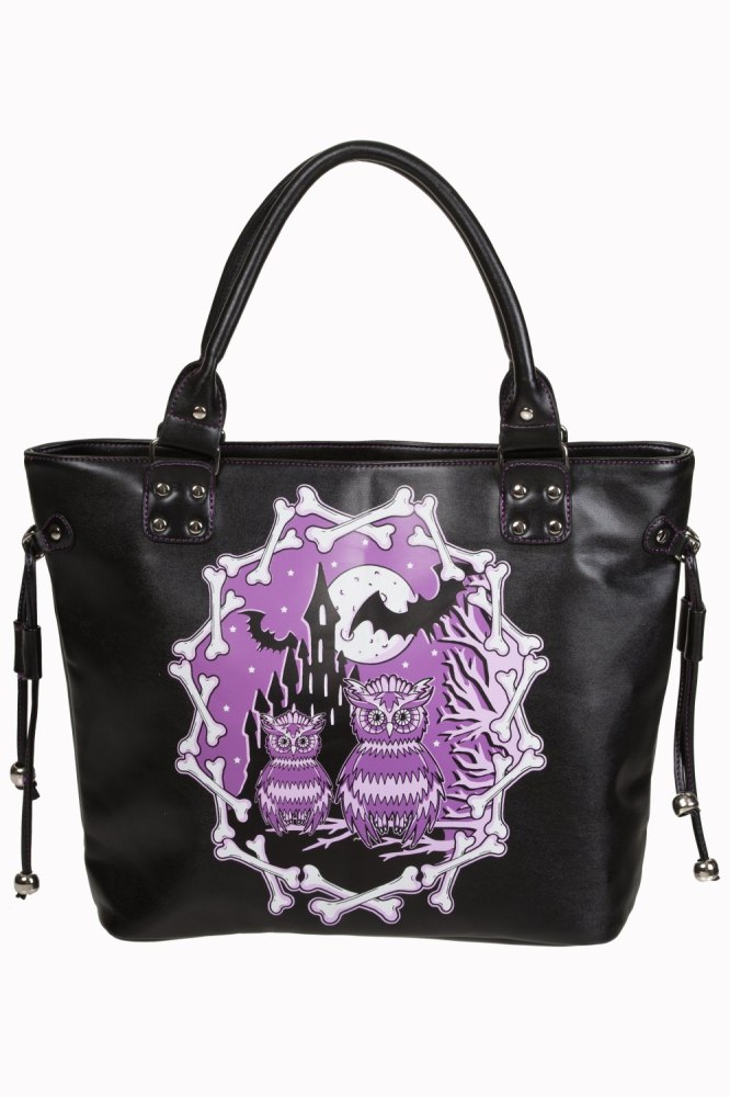 Gothic Owl & Bat Handbag Secret Obsession by Banned Apparel