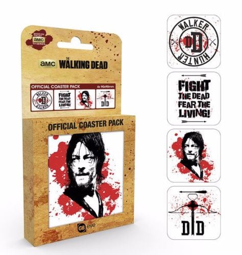 The Walking Dead Daryl Coaster Set, AMC Official License
