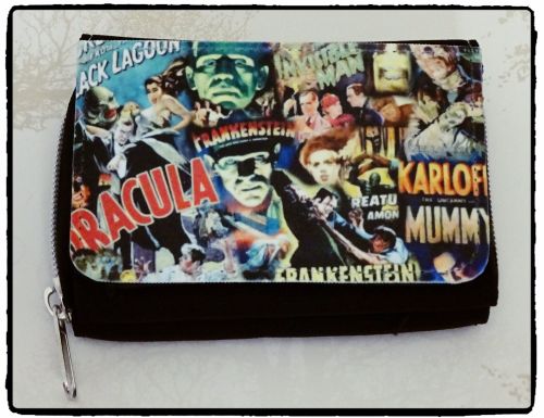 Film & TV Hammer Horror, Dracula, Frankenstein Inspired Purse, Wallet