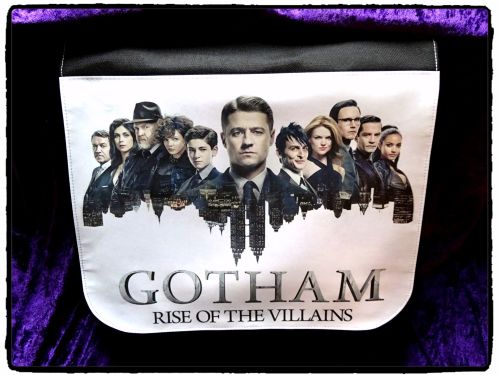 Gotham Series Inspired, Batman, Penguin, Riddler Shoulder Messenger Bag