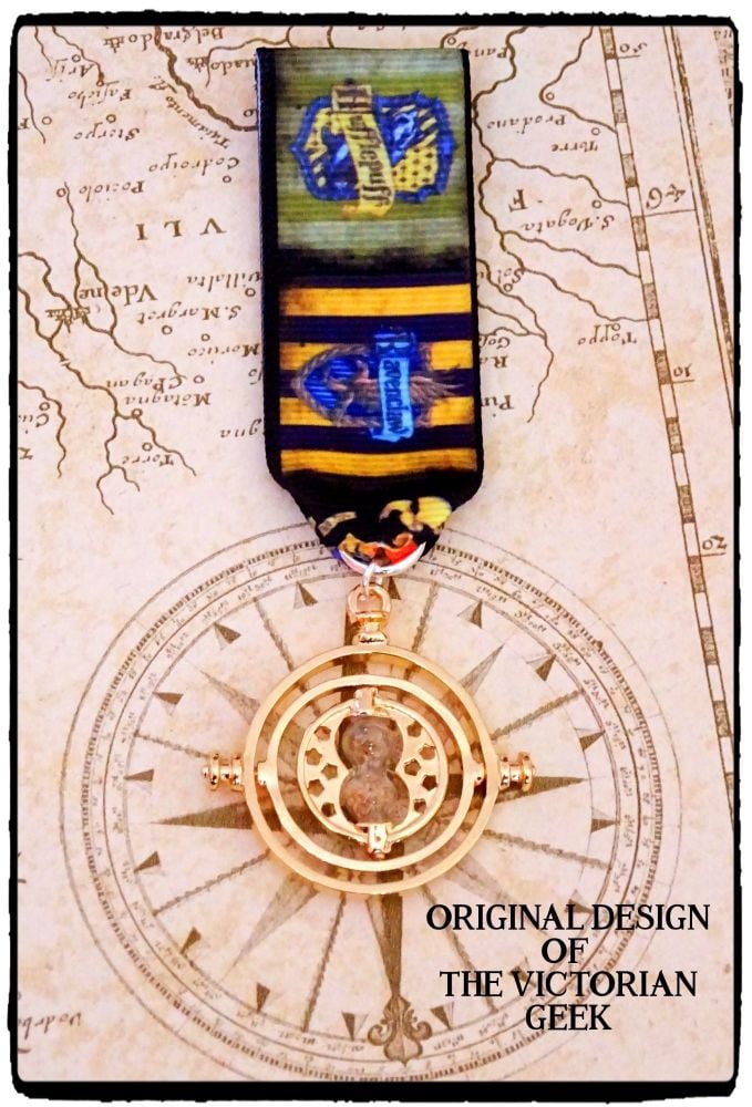 Steampunk, Harry Potter, Ravenclaw, Hufflepuff, Time Turner Inspired Handma