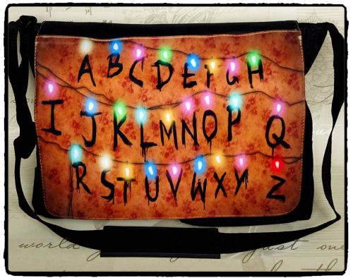 Exclusive: Stranger Things, Alphabet Lights, Inspired Shoulder Messenger Ba