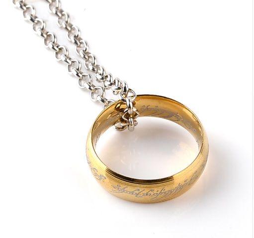 Lord of the Rings Hobbit Ring Pendant Necklace
