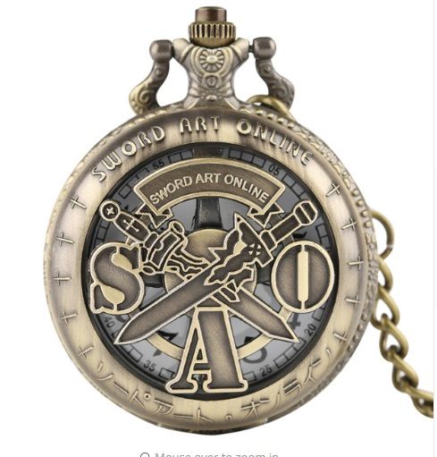 Sword Art Online, Kirito, Elucidator, Dark Repulser Anime Pendant Pocket Wa
