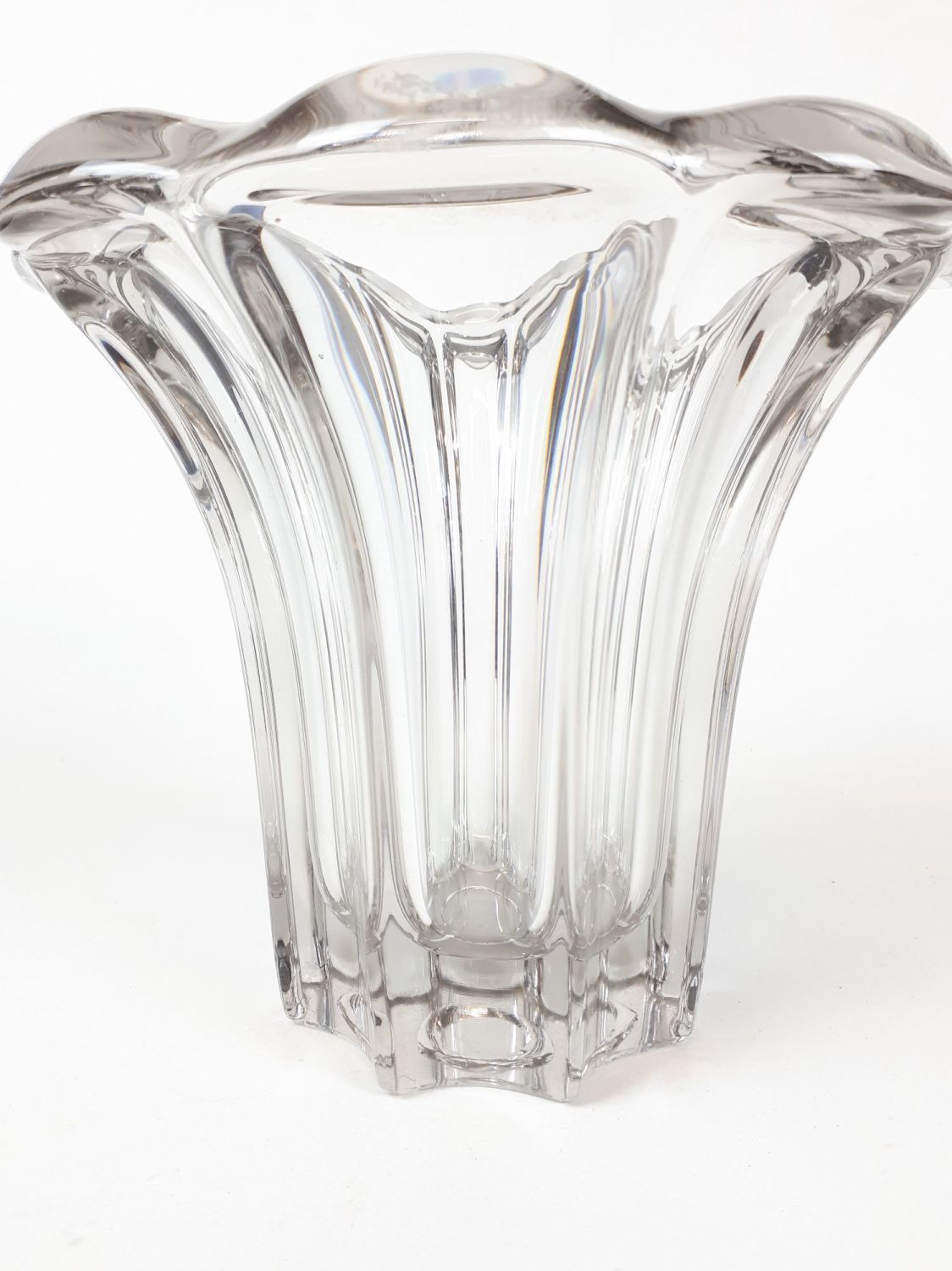 FRENCH HEAVY CRYSTAL VASE