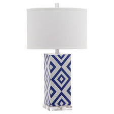 Summer 15: Blue/white geo table lamp 29