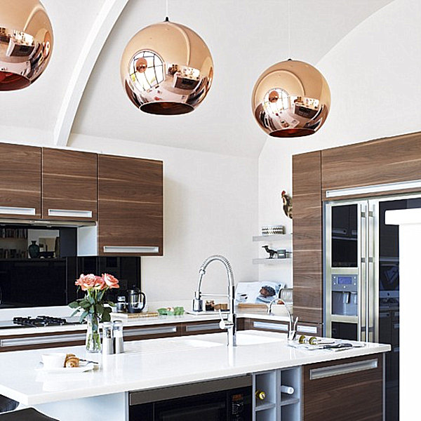 Forecast: Copper-pendant-lights-in-a-modern-kitchen
