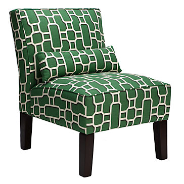 F: Green Chair bailey-accent-chair-geometric-017399801