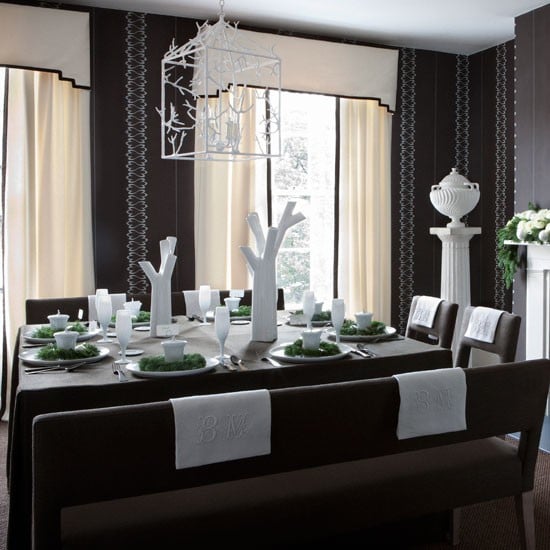 Happy Christmas 1: Dark-grey-and-white-festive-dining-room-Homes--Gardens-H