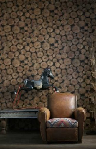 Chalet Product 14: Lumberjack Log Wallpaper engineer-collection-lumberjack-