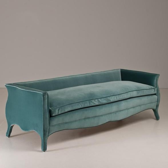 Easter 14: Turquoise Sofa A-Standard-Lowback-French-Style-Sofa-by-Talisman-