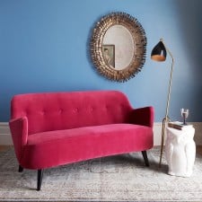 Easter 14/ Pink-Red retro sofa dellasofa