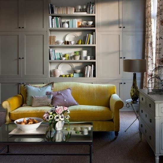 Easter 14: Yellow Sofa Elegant-living-room-Homes--Gardens