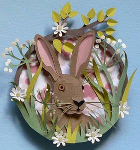 Easter 14: Paper Cutouts march-hare