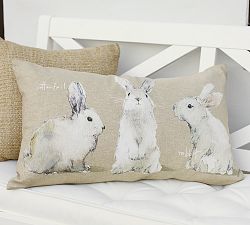 Easter 14 1: 3 Bunny Cushion img4j