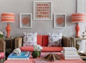 Summer 14 Room: Orange lamps...showhouse