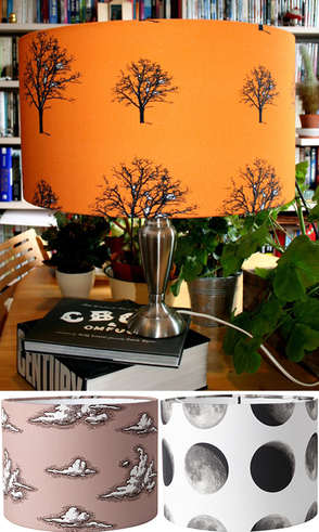 Autum 14: Orange lamp shade lampshade-bargain-british-design
