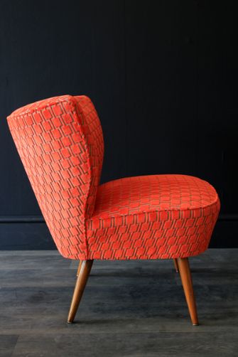 Autum 14: Orange chair upcycled-1950s-bartolomew-cocktail-chair-citrus-oran
