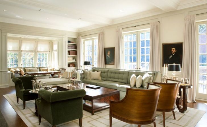 Autum 14 Deco: Cream/green/brown sitting room Adorable-Living-Room-Traditio