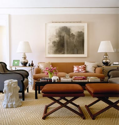 Autum 14 Deco: Cream/brown sitting room Todd Romano Robert Burke 1