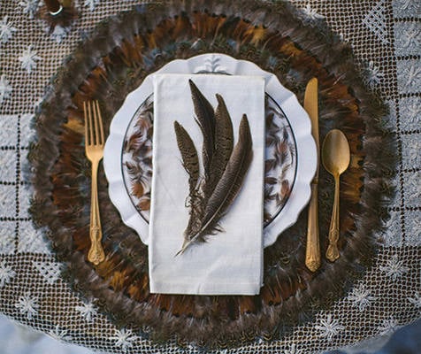 X-Mas 14 Deco: wood-and-feather-wedding-17