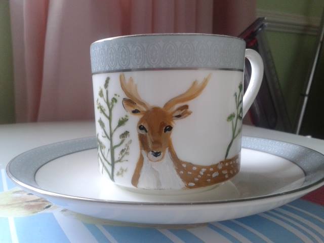 X-Mas 14: Painted Deer Cup 10687072_859332560743536_465670896473629779_n