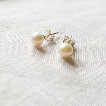 Delicate Tiny Pearl Studs 