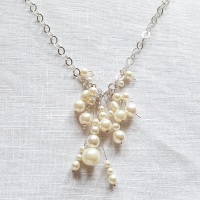 Pearl Cluster Necklace