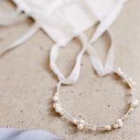 EIRA | Bridal Pearl Bracelet Cuff or Mini Hair Vine