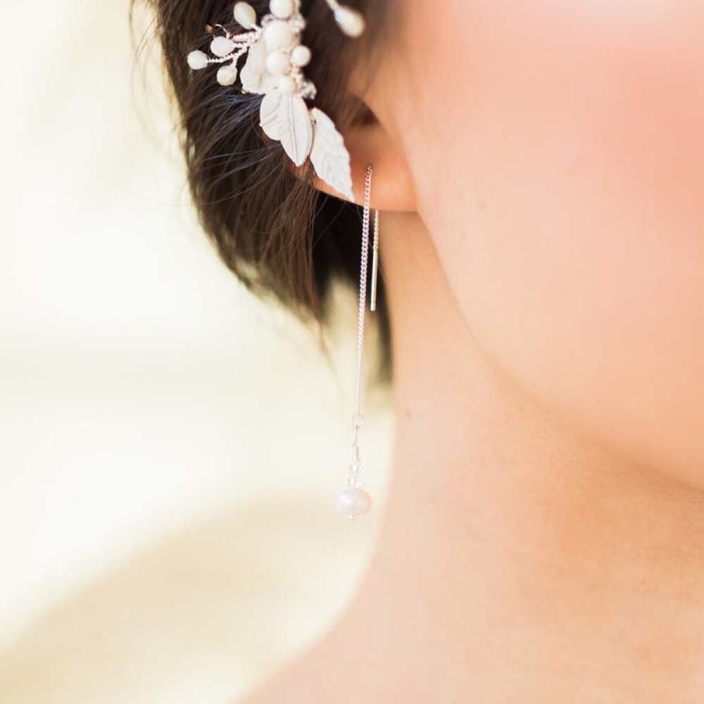 Eira Freshwater Pearl Threader Earrings