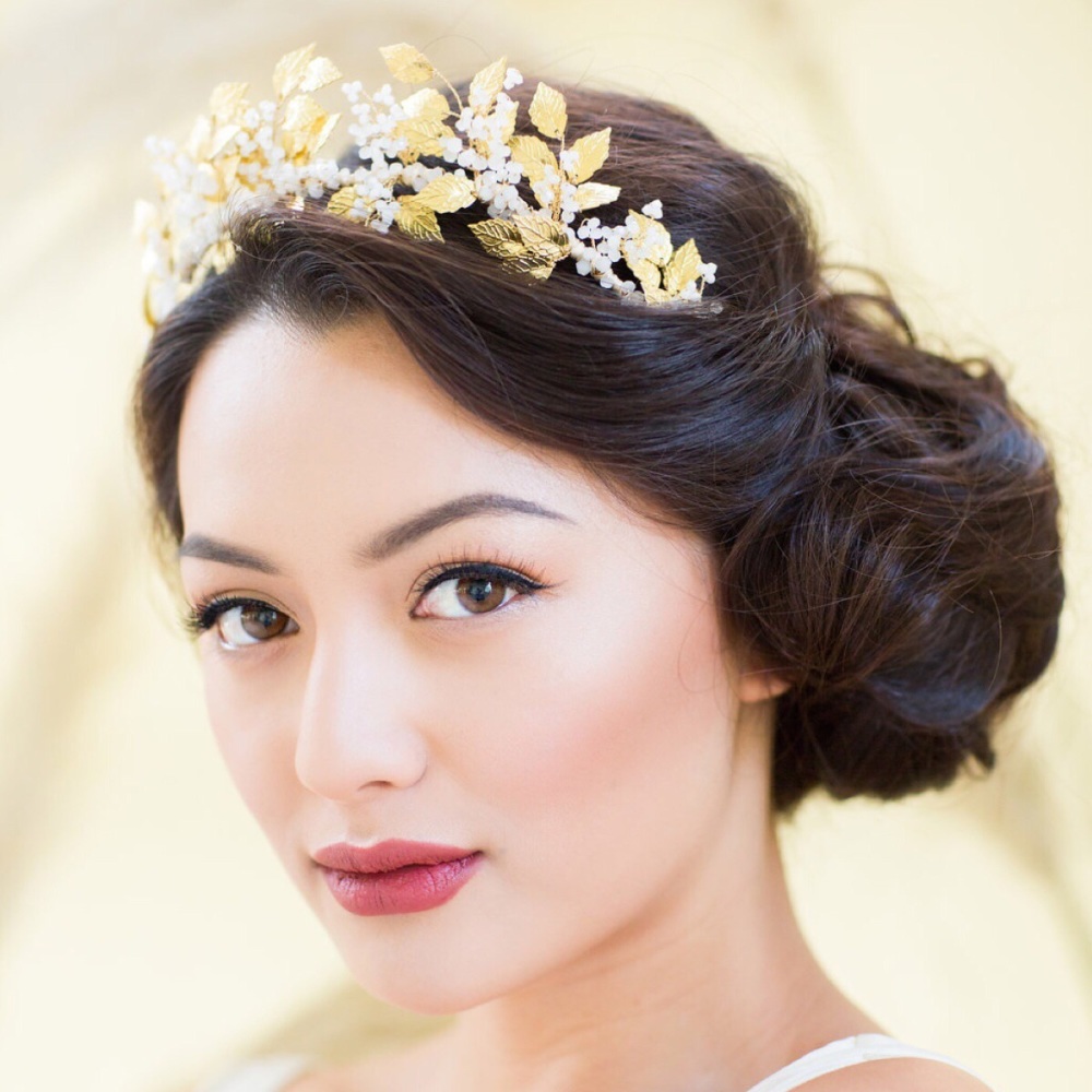 Thera Golden Crown and Statement Necklace