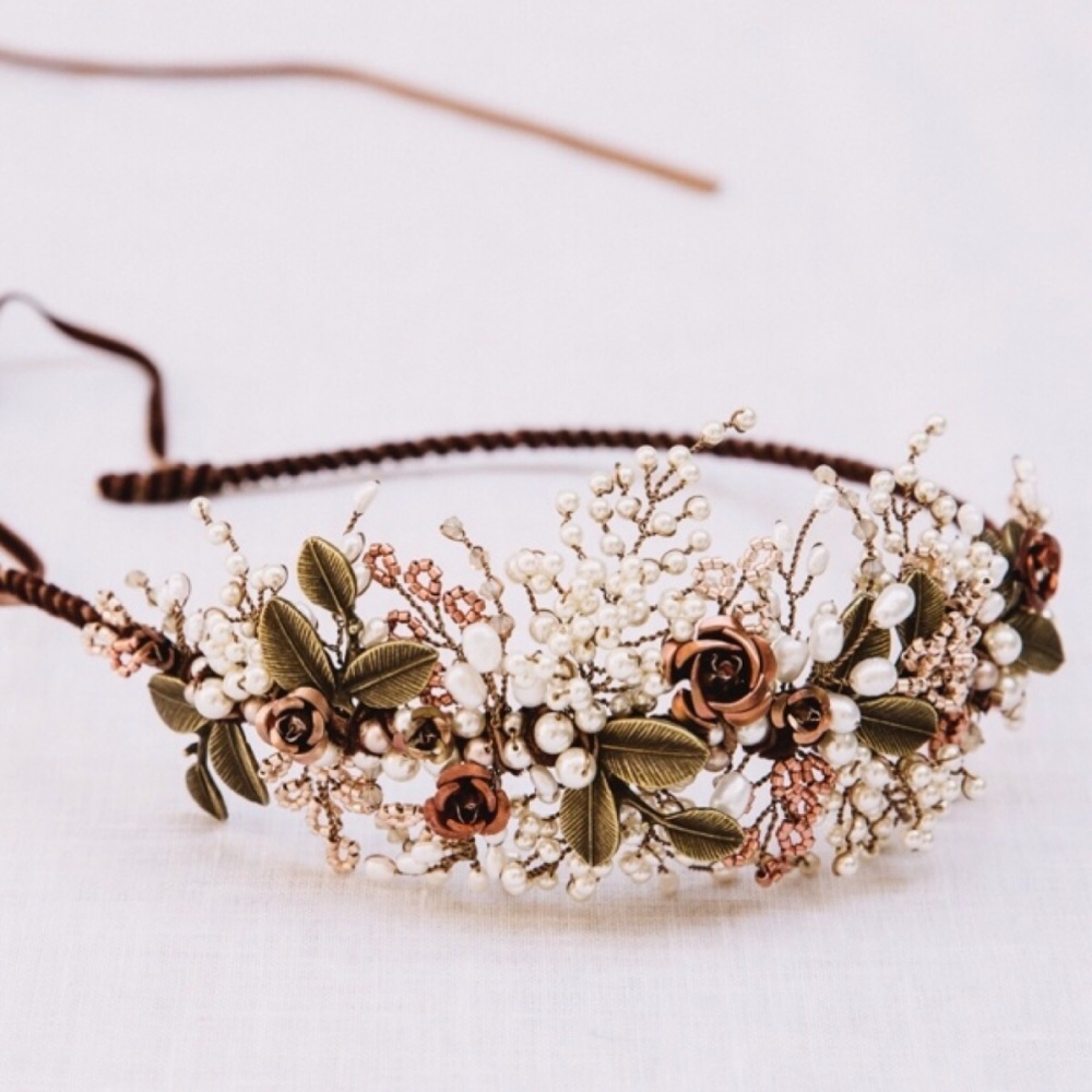 AUTUMN ROSES | Copper Wedding Headdress
