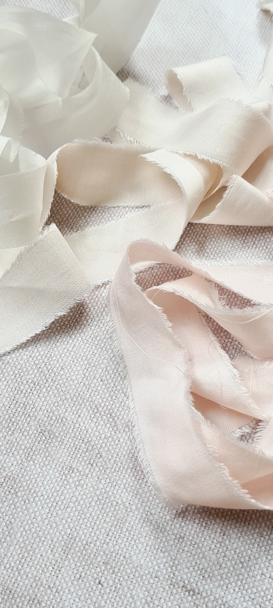 Ethical bamboo silk ribbons