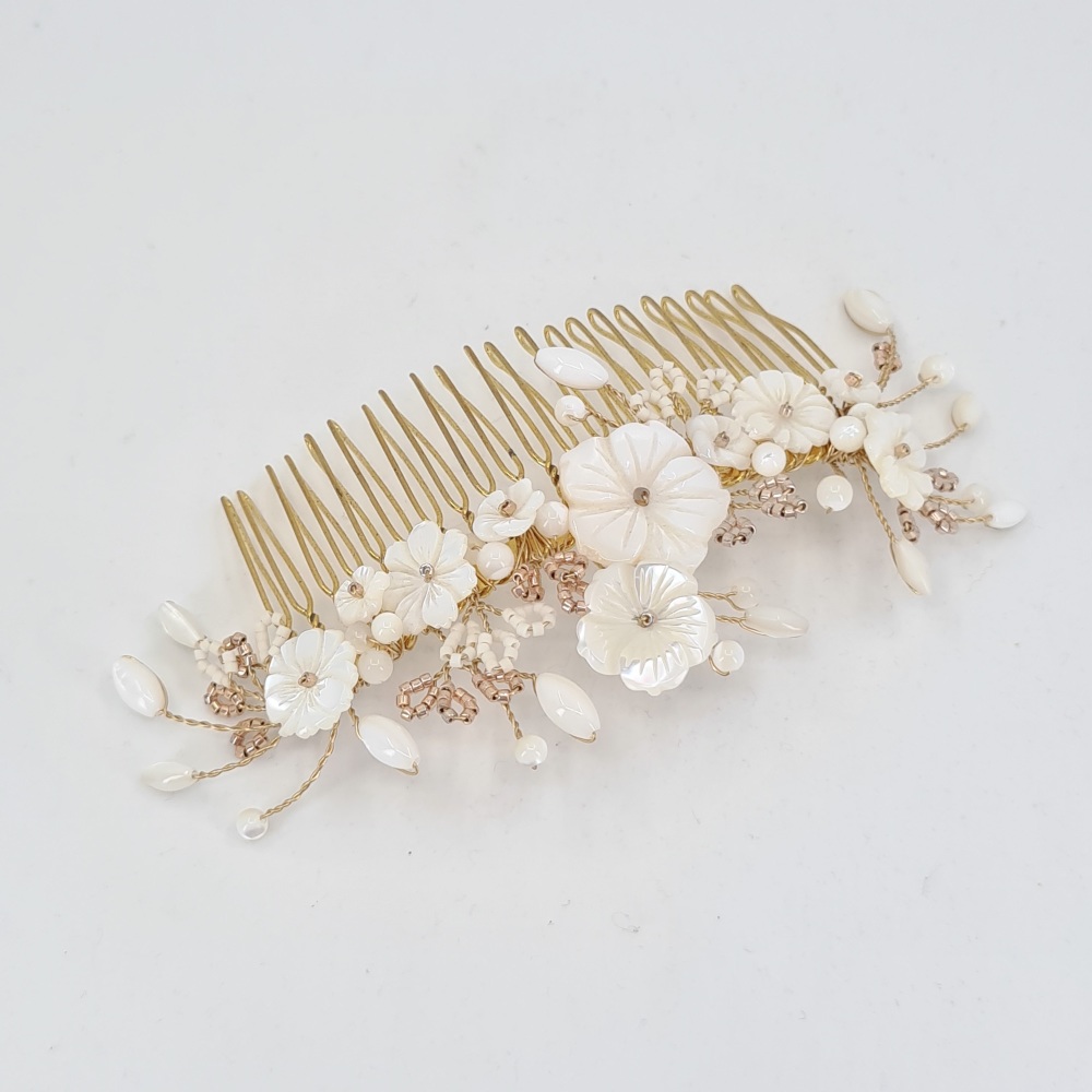 Large Cherry Blossom Hair Comb 