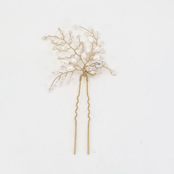 Fern Hair in Gold and Pearl
