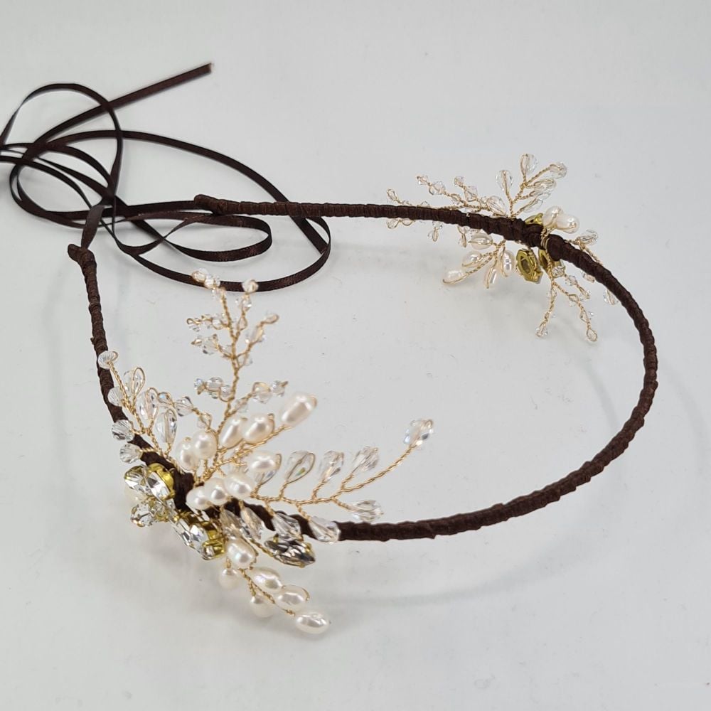 Double Sided Jewelled Fern Headdress