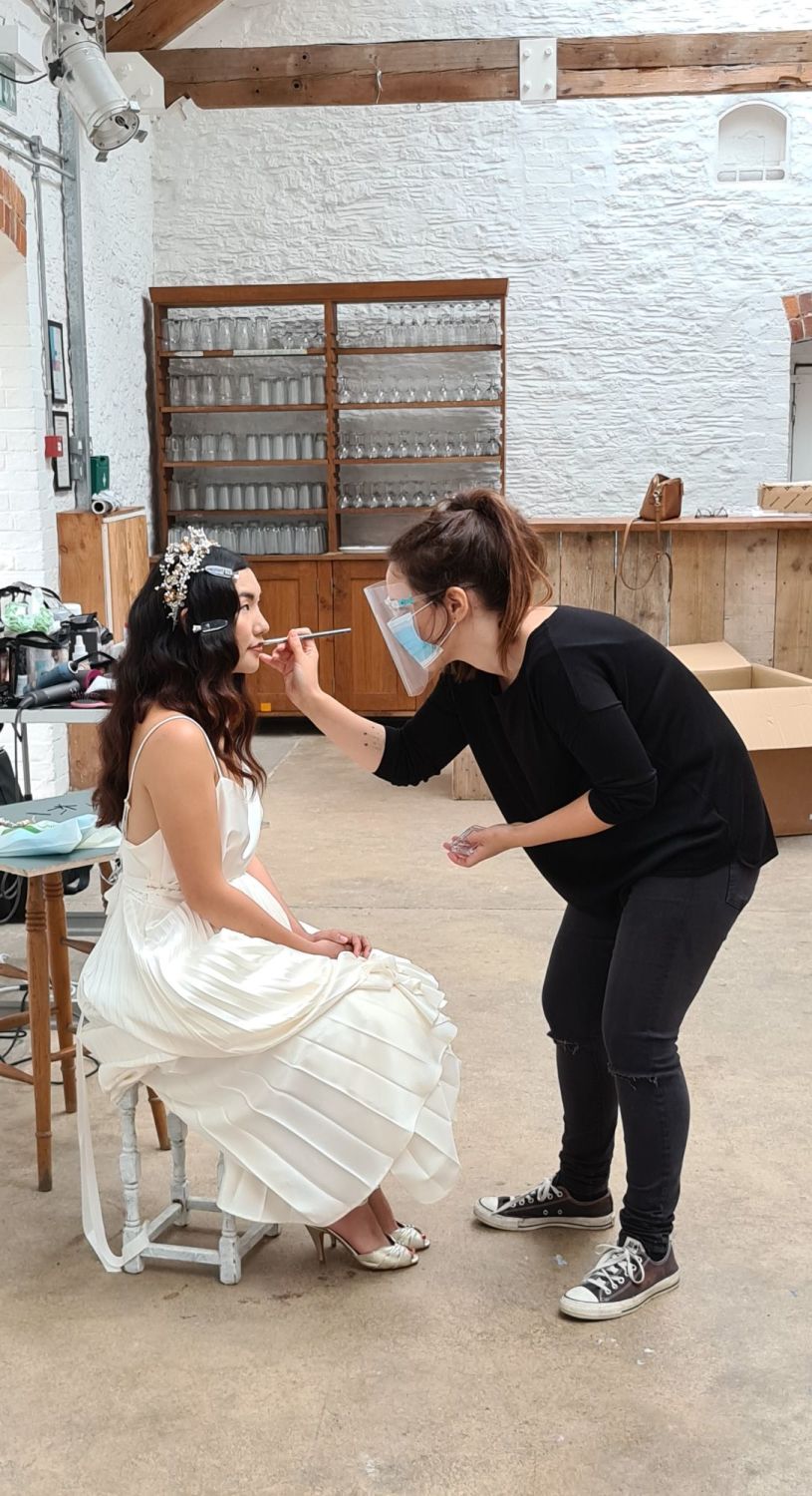 Clare Lloyd Accessories Brand Shoot behind the scenes with Brows and Brides