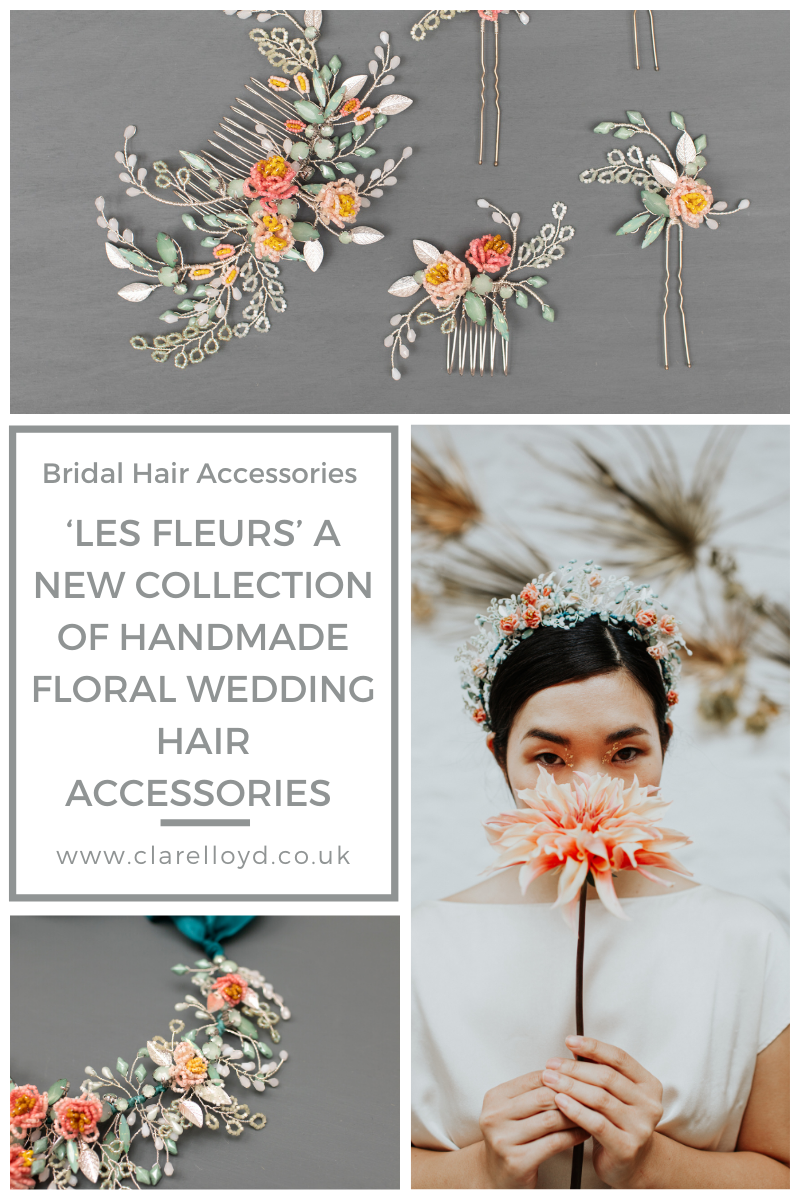 Les Fleurs a new collection of floral wedding hair accessories