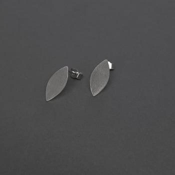 MILLEFOLIA | Tiny Olive Leaf Stud Earrings 