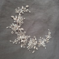 LUMI | Crystal and Diamante Wedding Hair Vine Headpiece 
