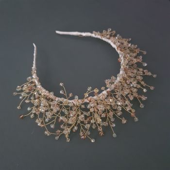 CALISTA | Crystal Bridal Crown Headdress