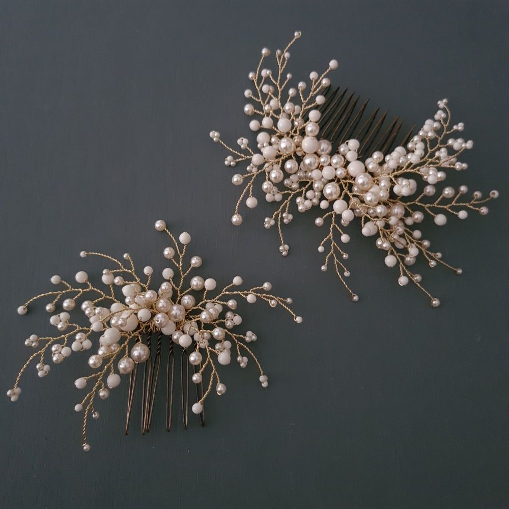 CALISTA |  Pearl Wedding Hair Comb