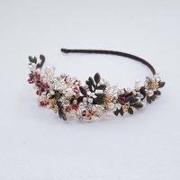 AUTUMN LEAVES AND BERRIES | Gold Autumnal Wedding Headdress