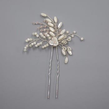 MAGNOLIA | Floral Mother of Pearl Wedding Hair Pin