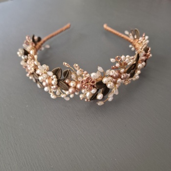 AUTUMN LEAVES | Full symmetrical Autumnal Wedding Headdress